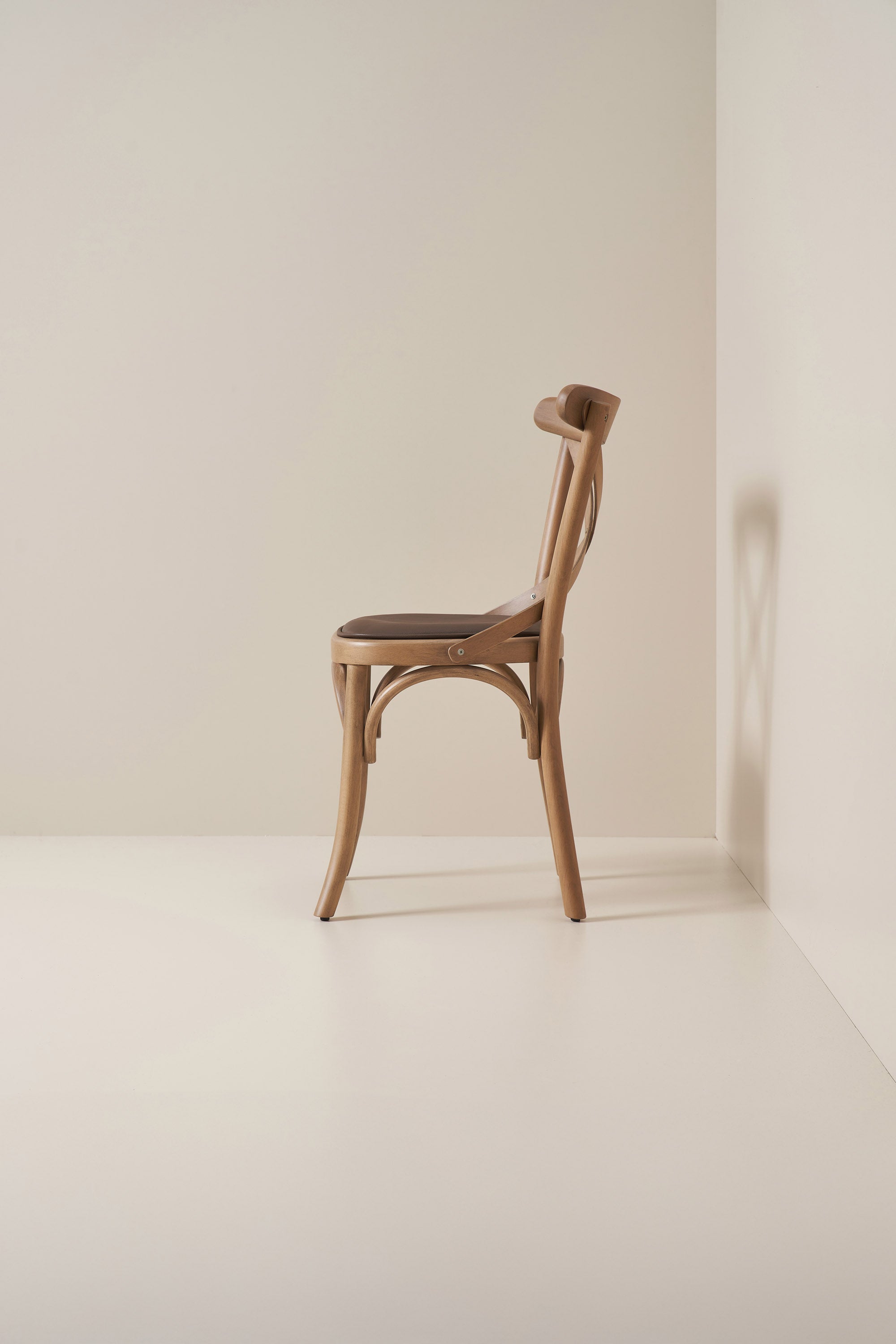 cross back bistro - teak