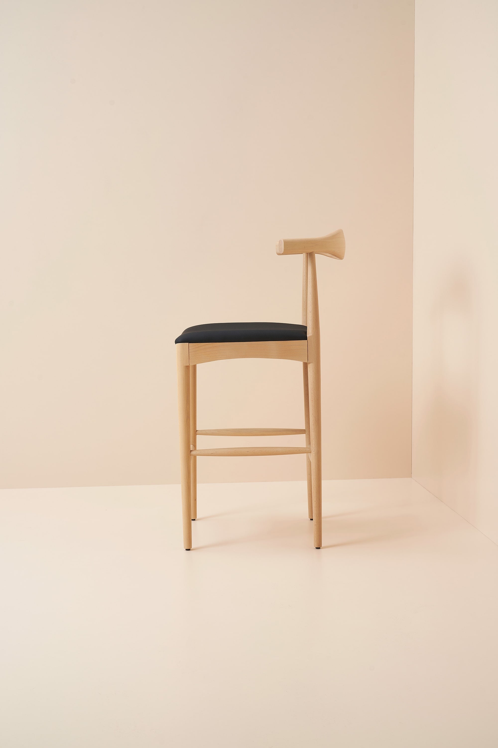 elbow stool - light oak