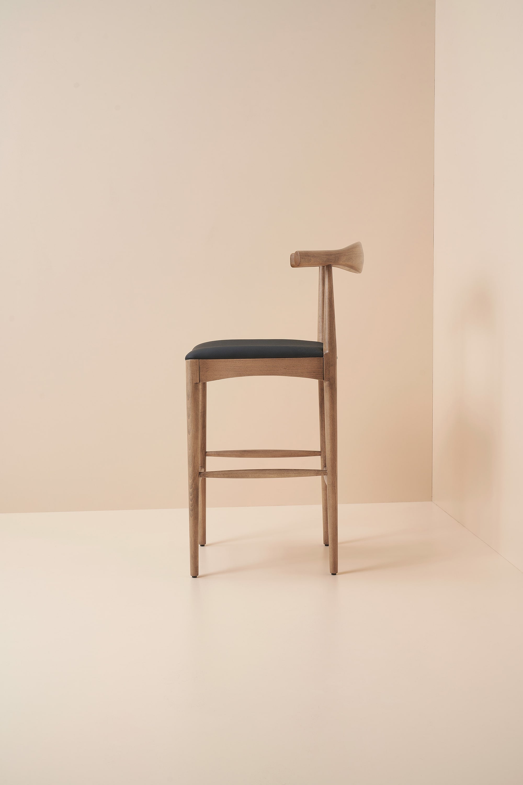 elbow stool - teak