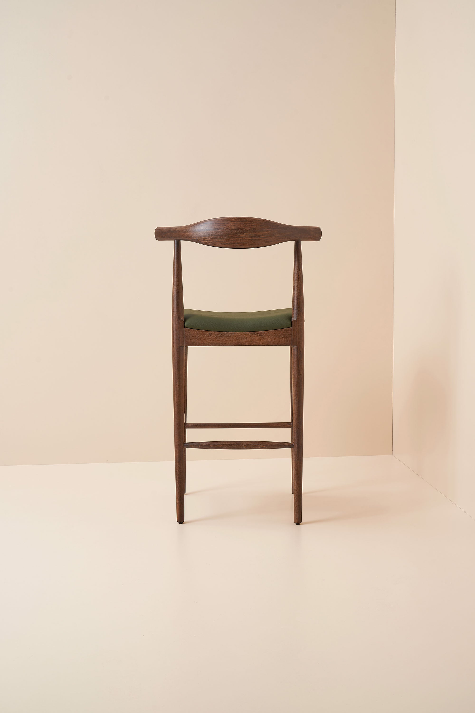 elbow stool - walnut