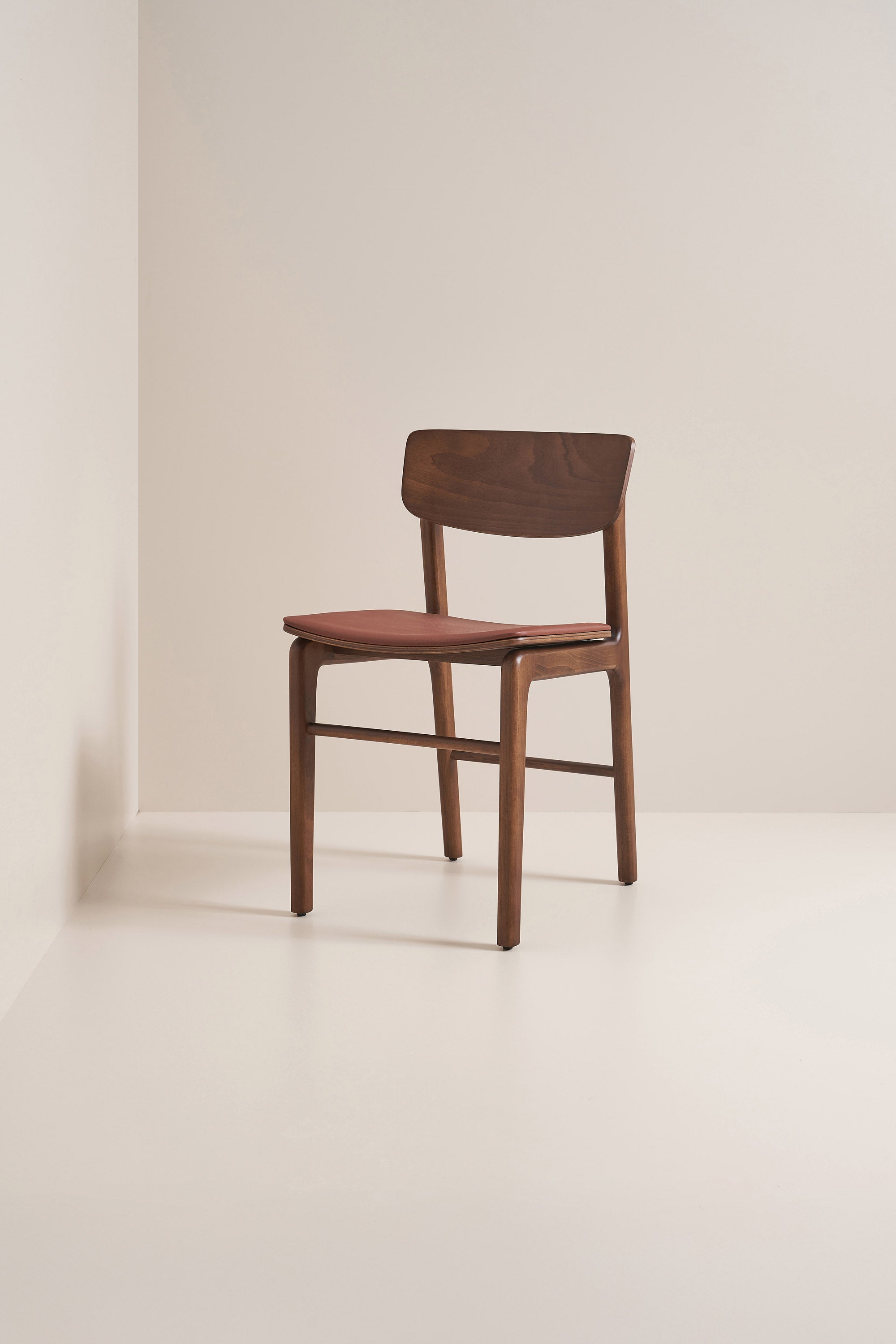 upholstered hansen chair - walnut