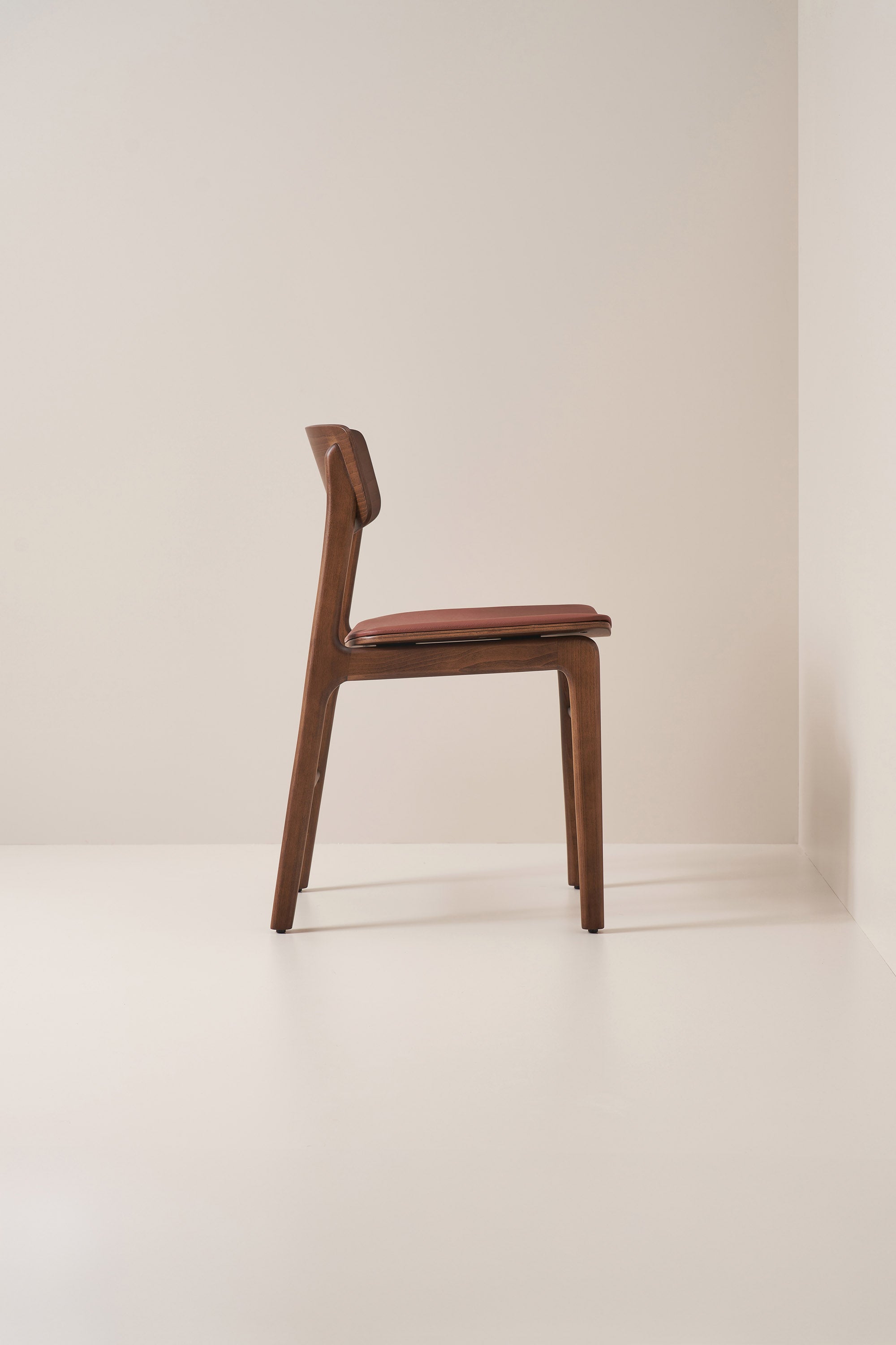 upholstered hansen chair - walnut