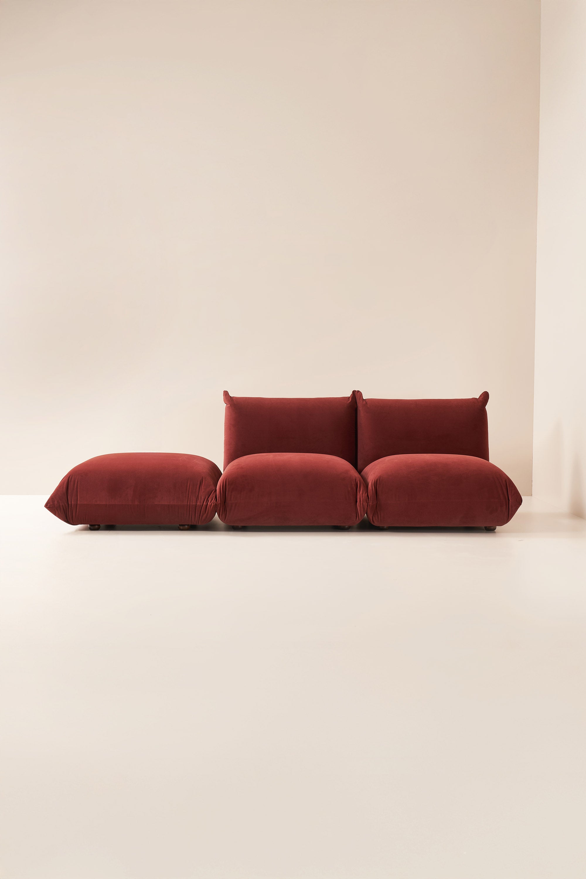 cloud sofa - 3 section armless pouffe