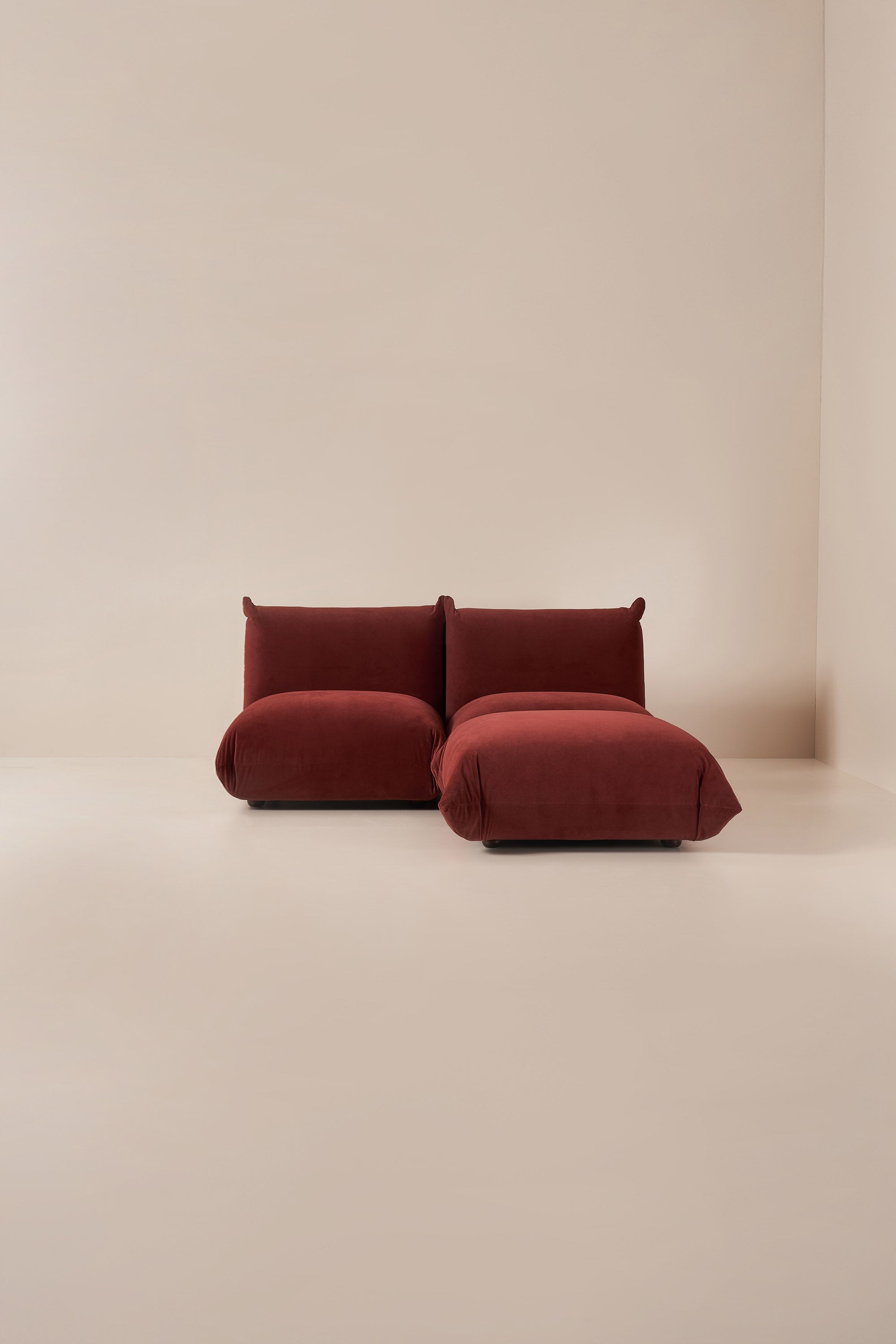 cloud sofa - 3 section armless pouffe
