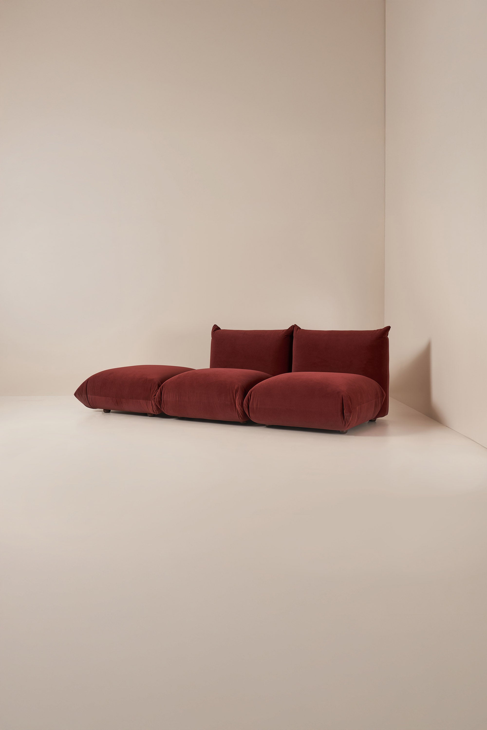 cloud sofa - 3 section armless pouffe