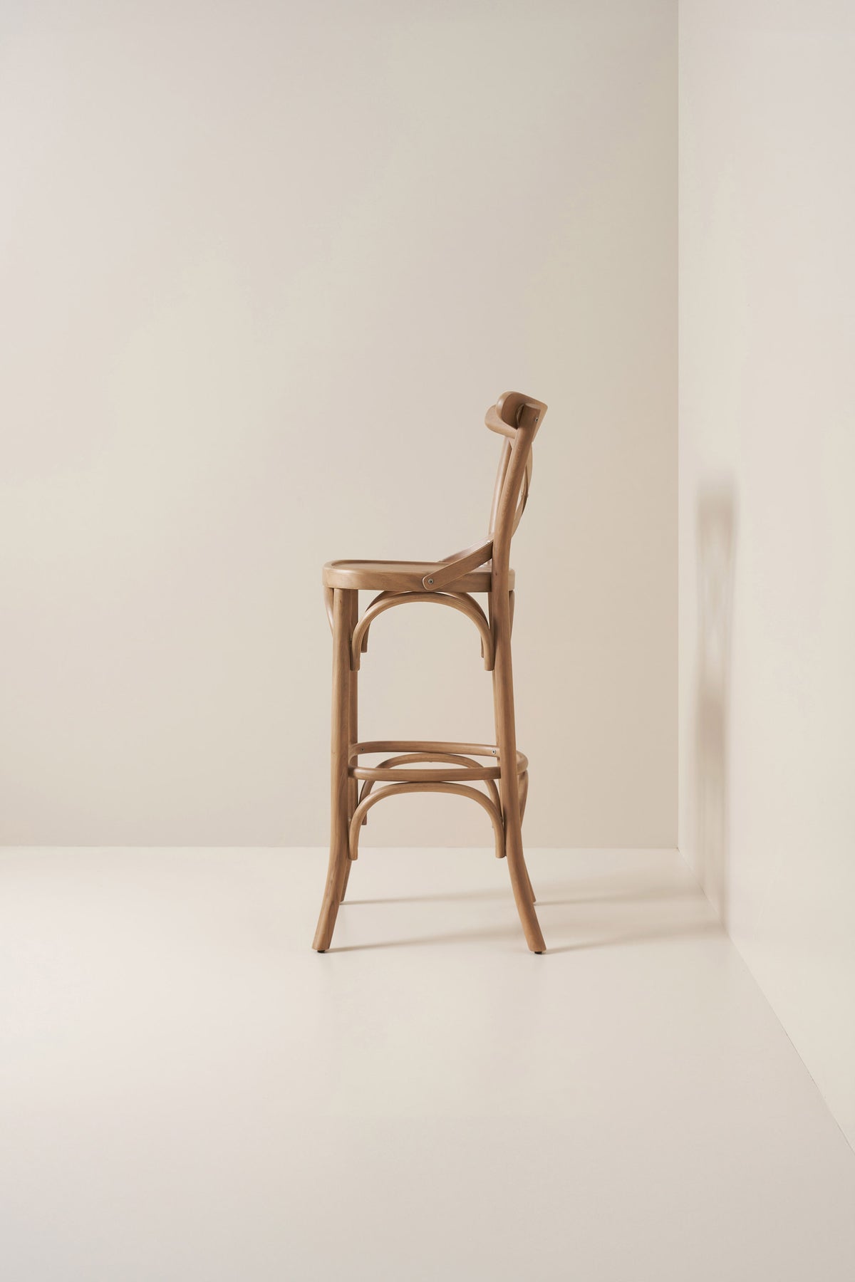 cross back bistro - teak