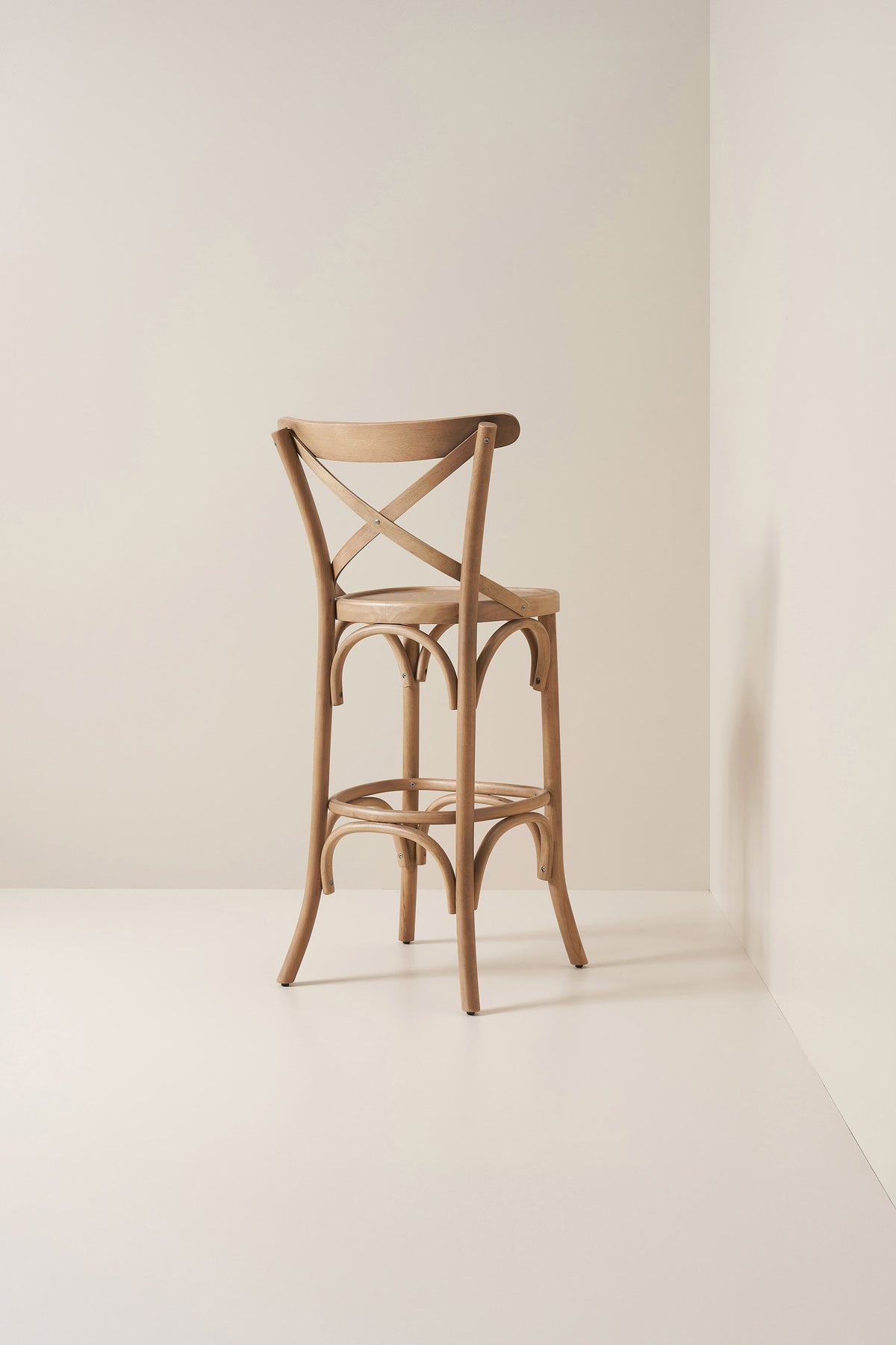 cross back bistro - teak