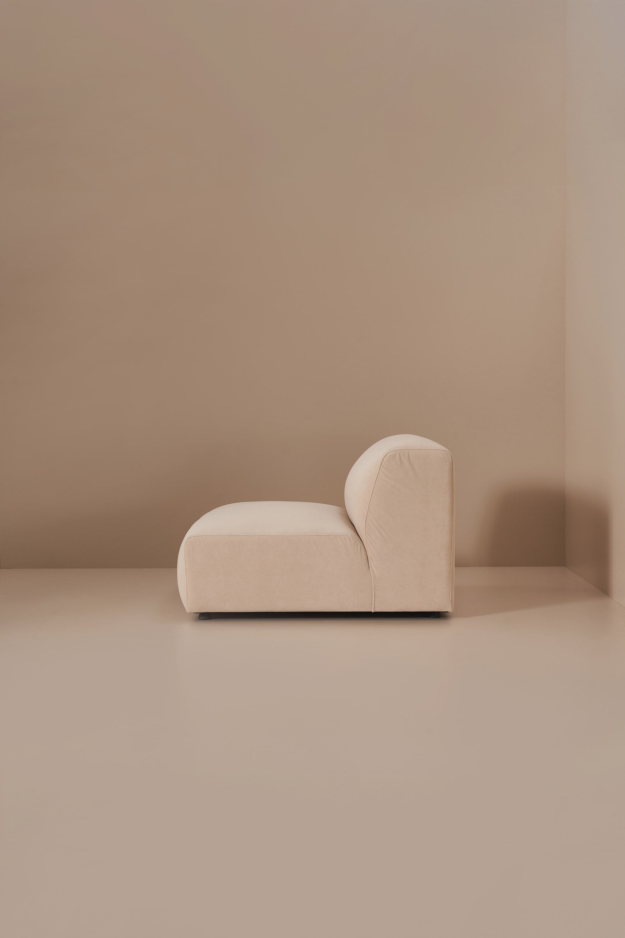 beige modular sofa