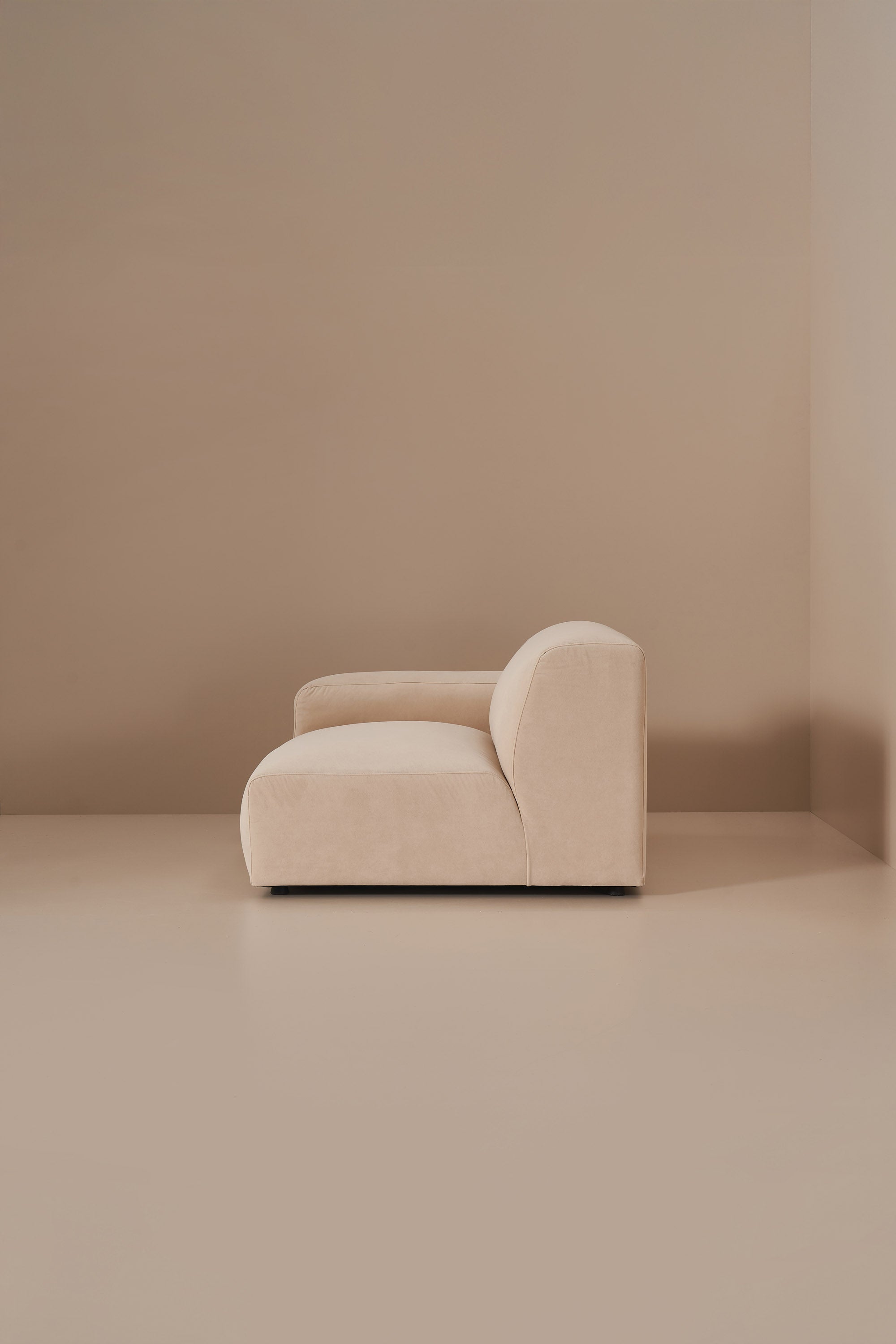 beige modular sofa