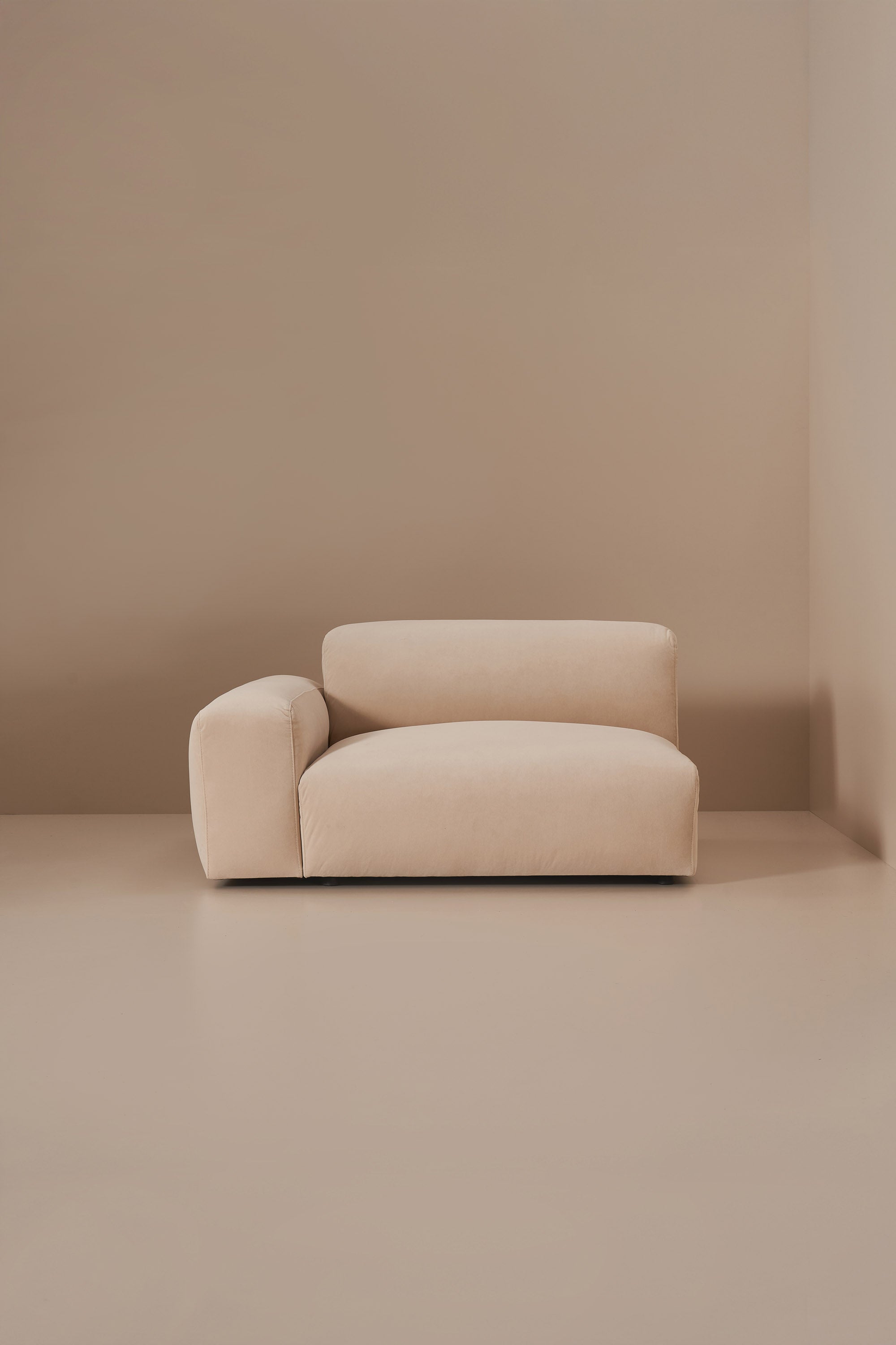 beige modular sofa