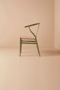wishbone chair - olive green