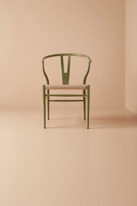 wishbone chair - olive green