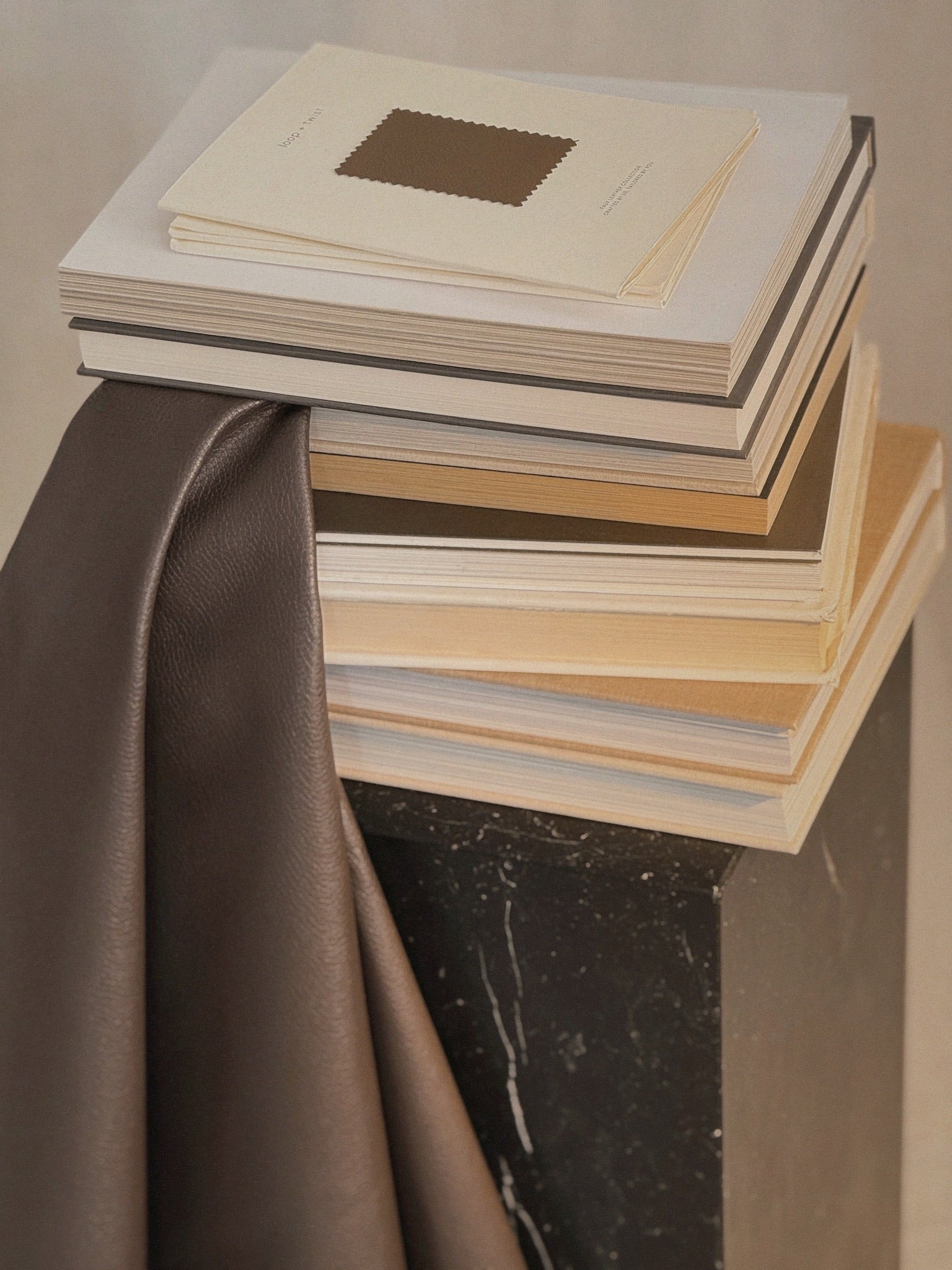 Faux Leather Fabric Card