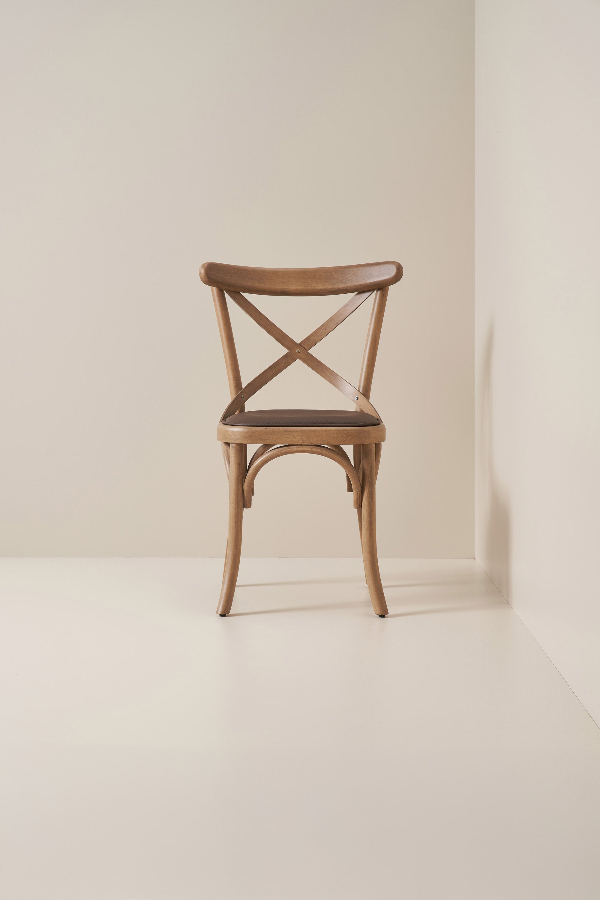 cross back bistro - teak