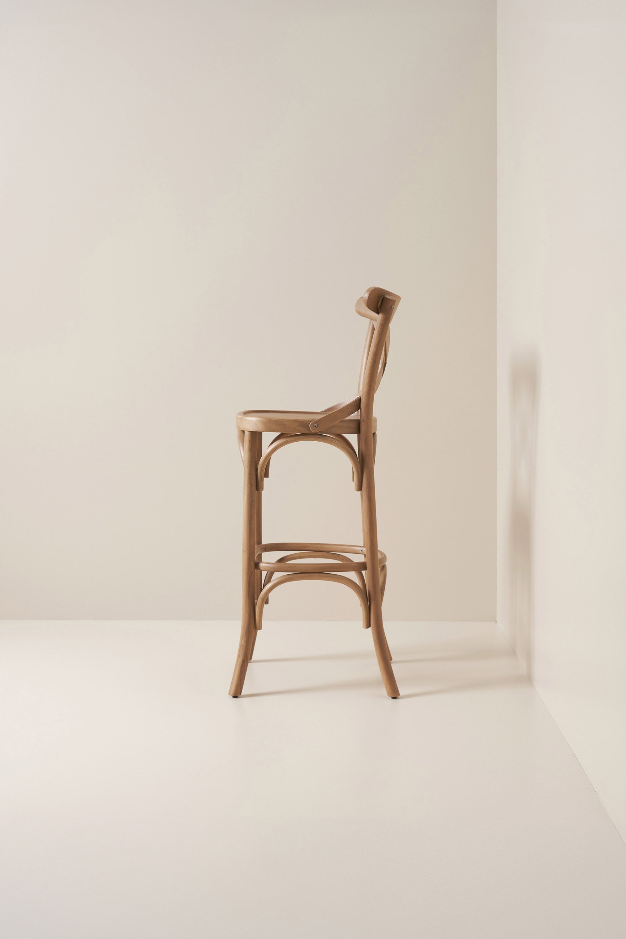 cross back bistro - teak