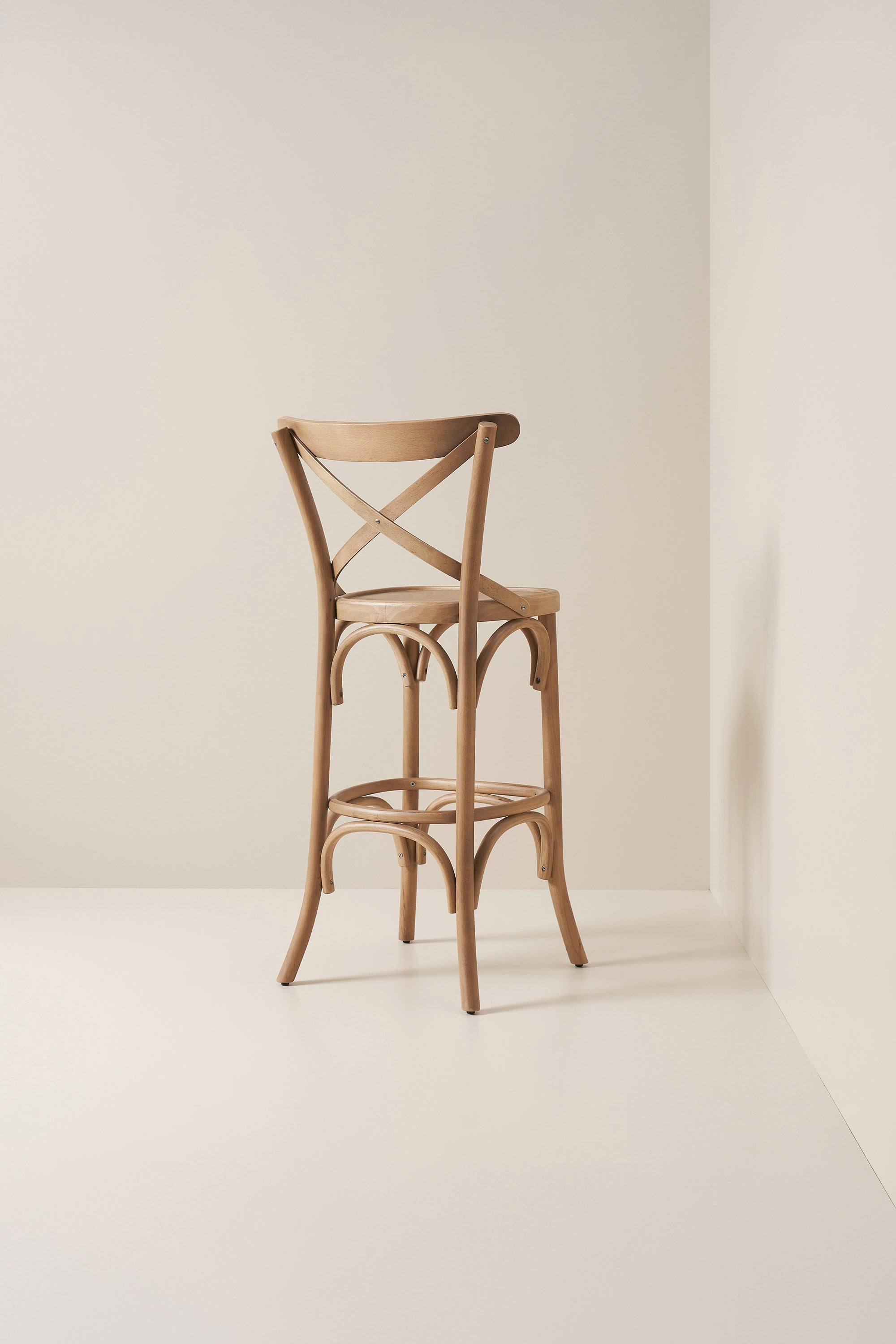 cross back bistro - teak