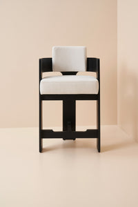 hannah stool - charcoal black