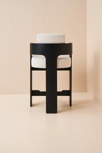 hannah stool - charcoal black