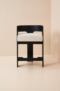 hannah stool - charcoal black