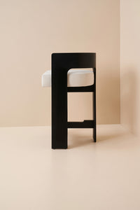 hannah stool - charcoal black