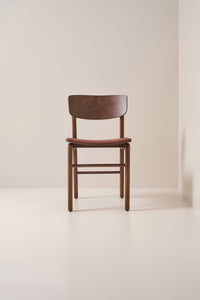 upholstered hansen chair - walnut