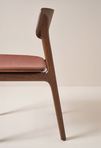 upholstered hansen chair - walnut