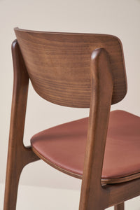 upholstered hansen chair - walnut