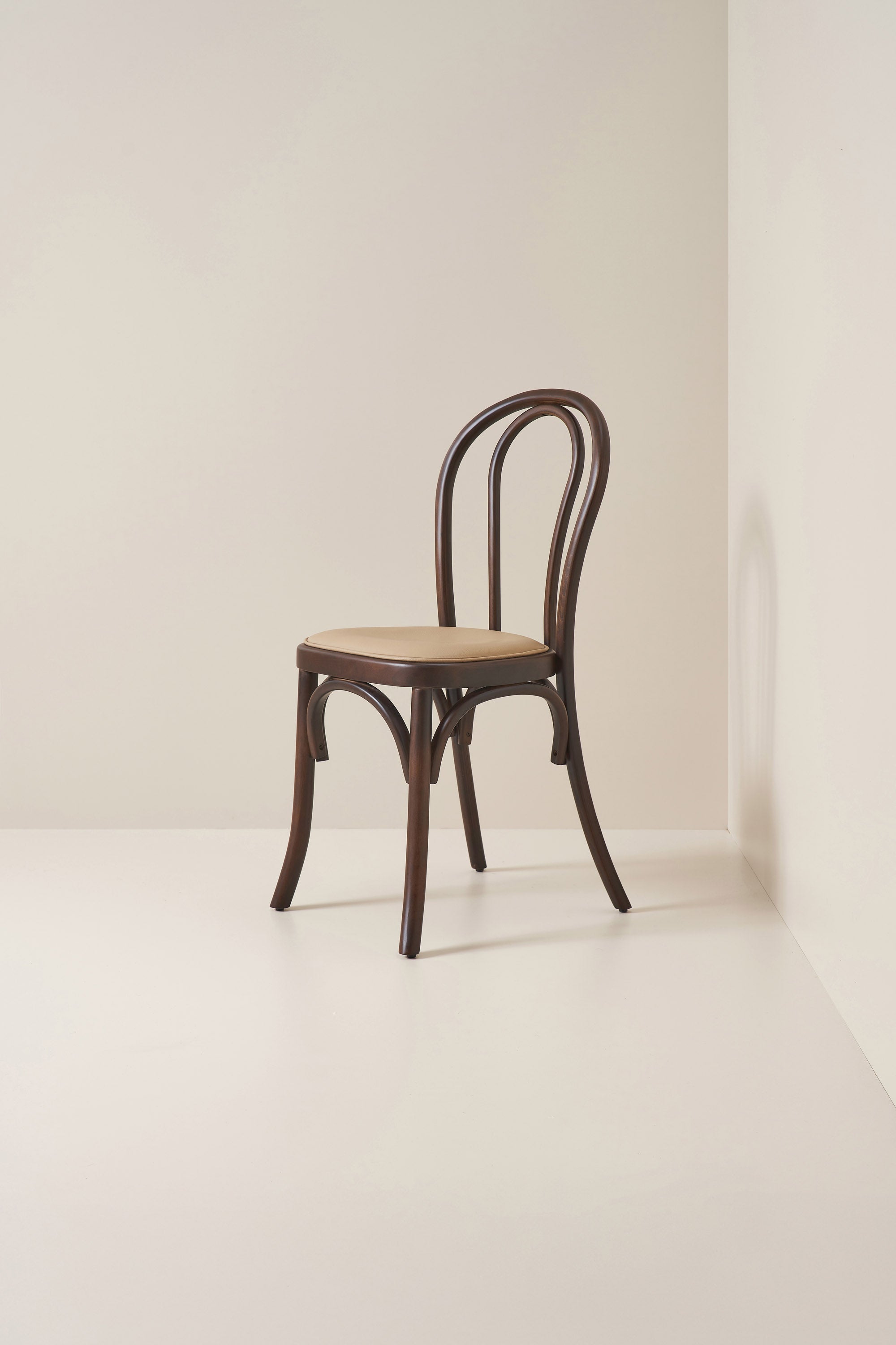 loop back bistro chair - dark walnut