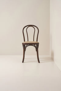 loop back bistro chair - dark walnut