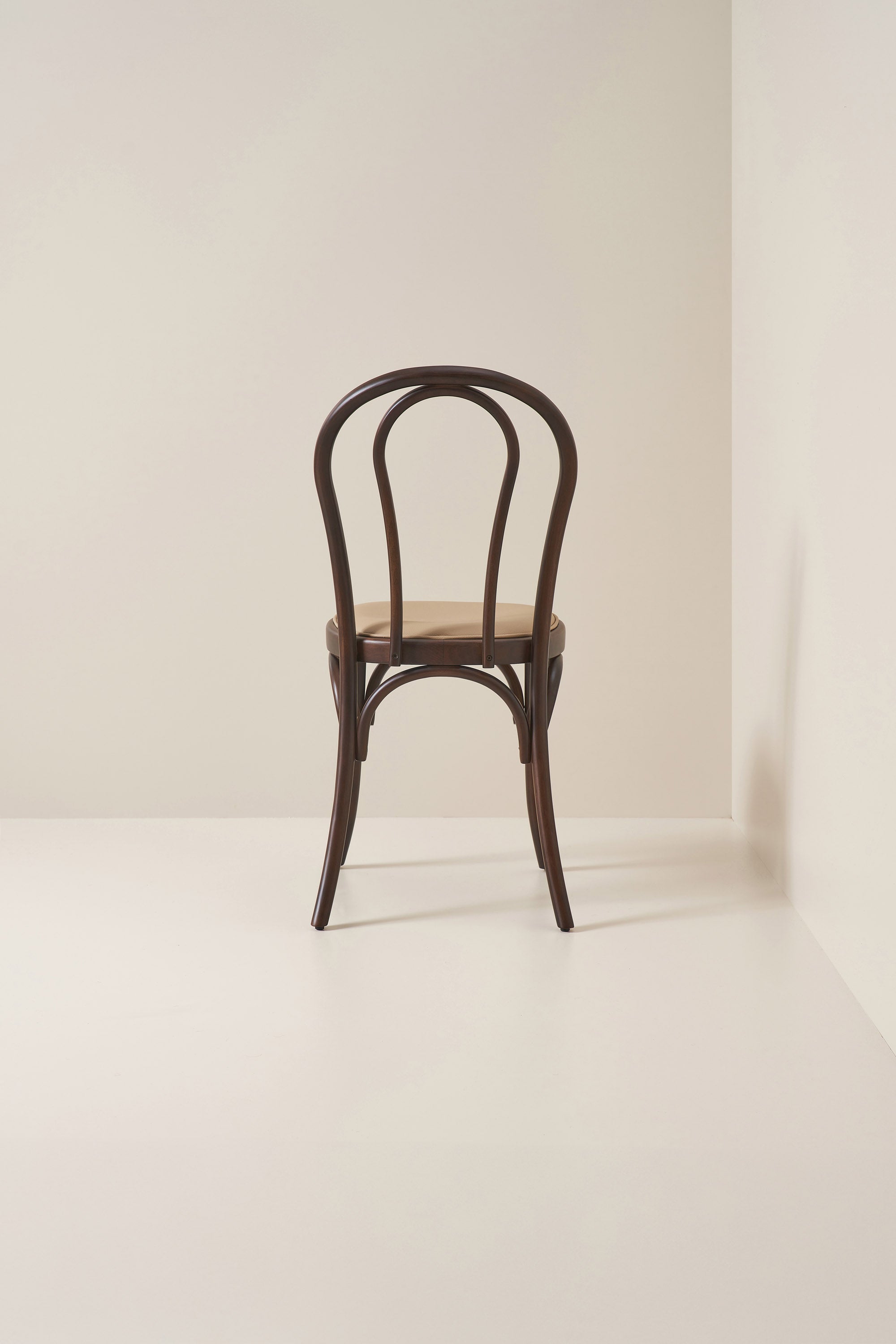 loop back bistro chair - dark walnut