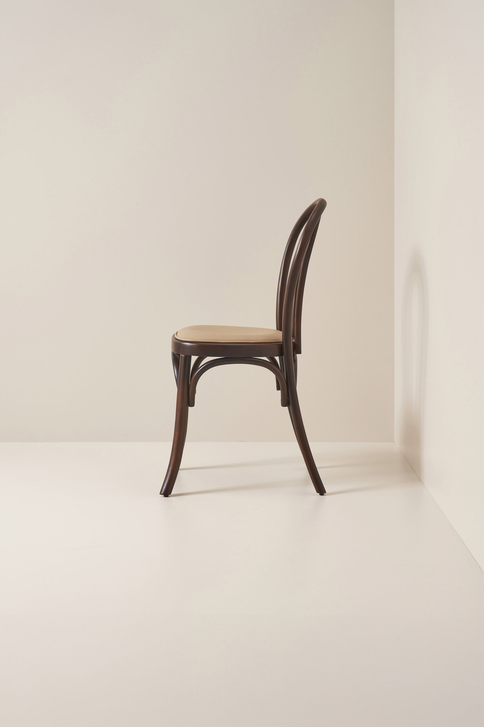 loop back bistro chair - dark walnut