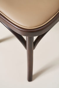 loop back bistro chair - dark walnut