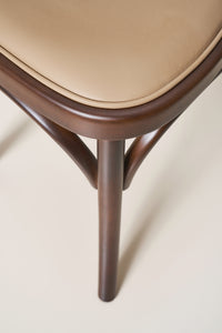 cane back bistro chair - dark walnut