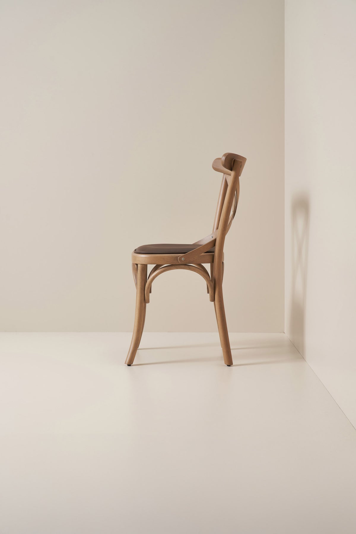 cross back bistro - teak