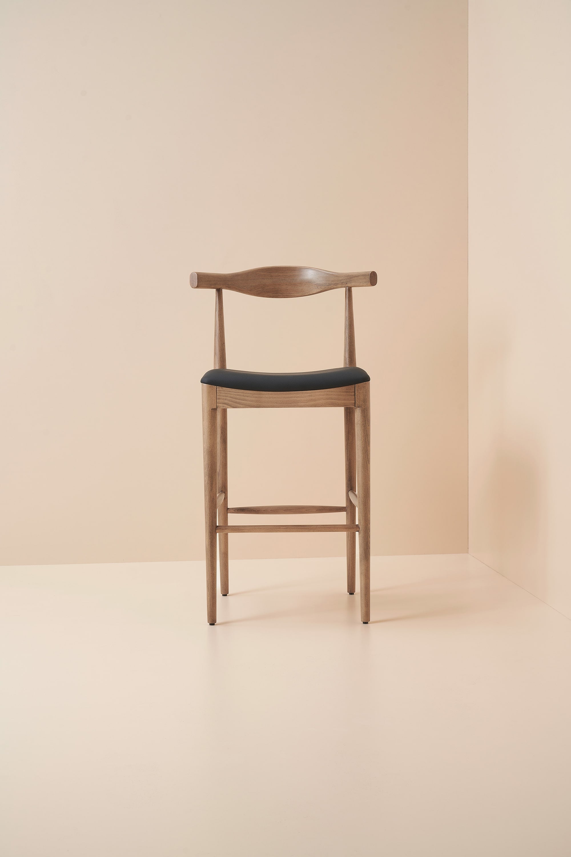 elbow stool - teak