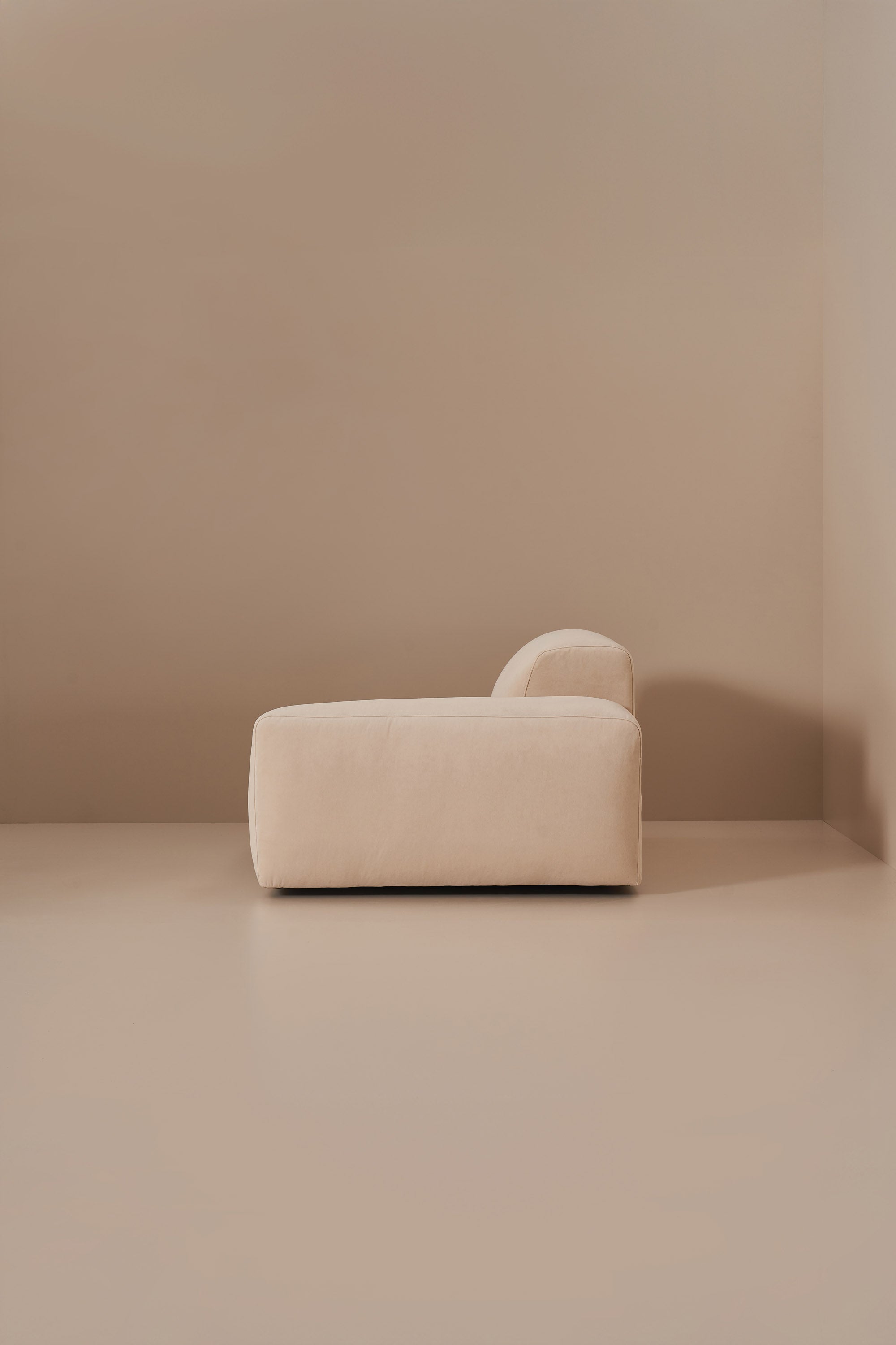 beige modular sofa