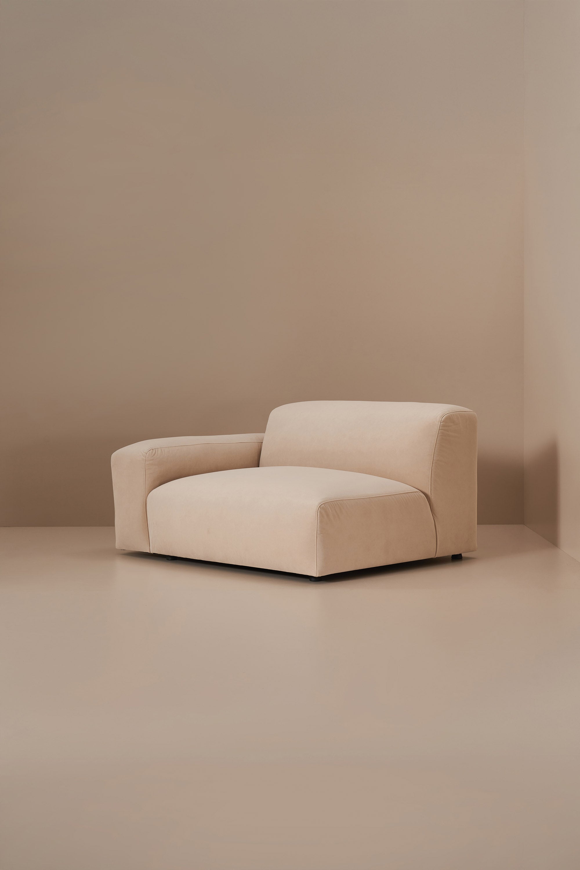 beige modular sofa