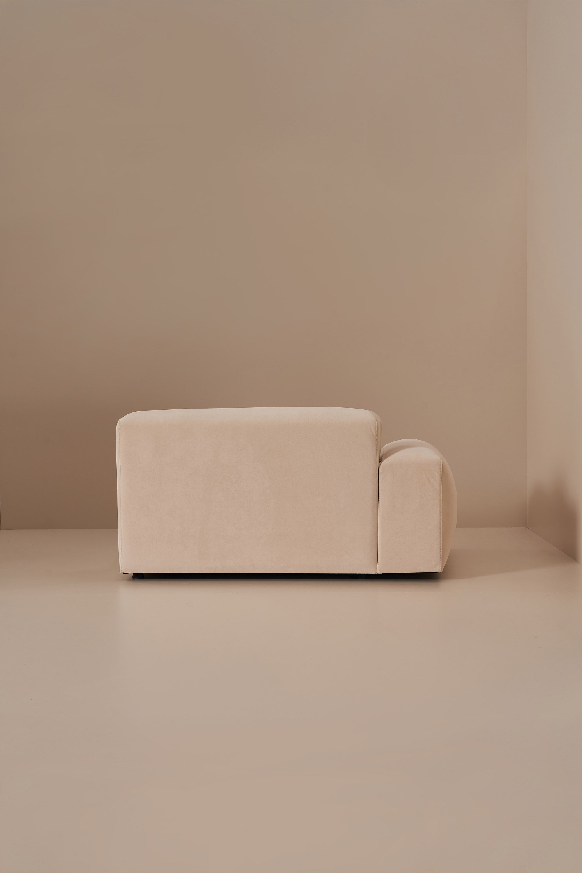 beige modular sofa