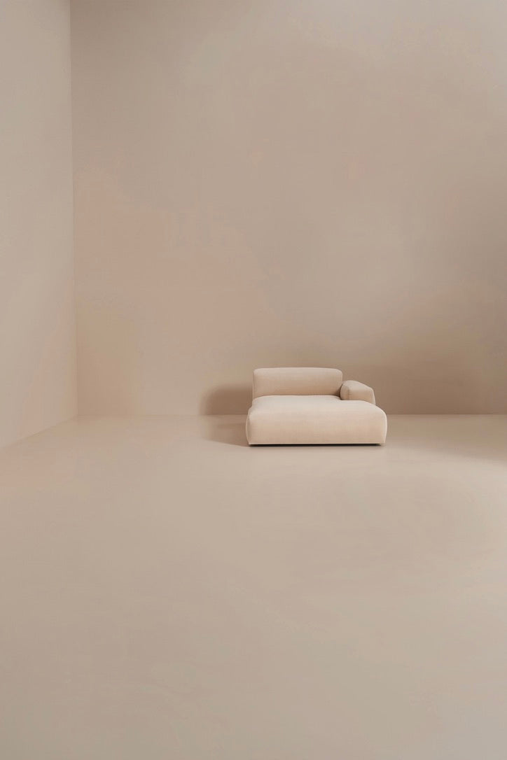beige modular sofa