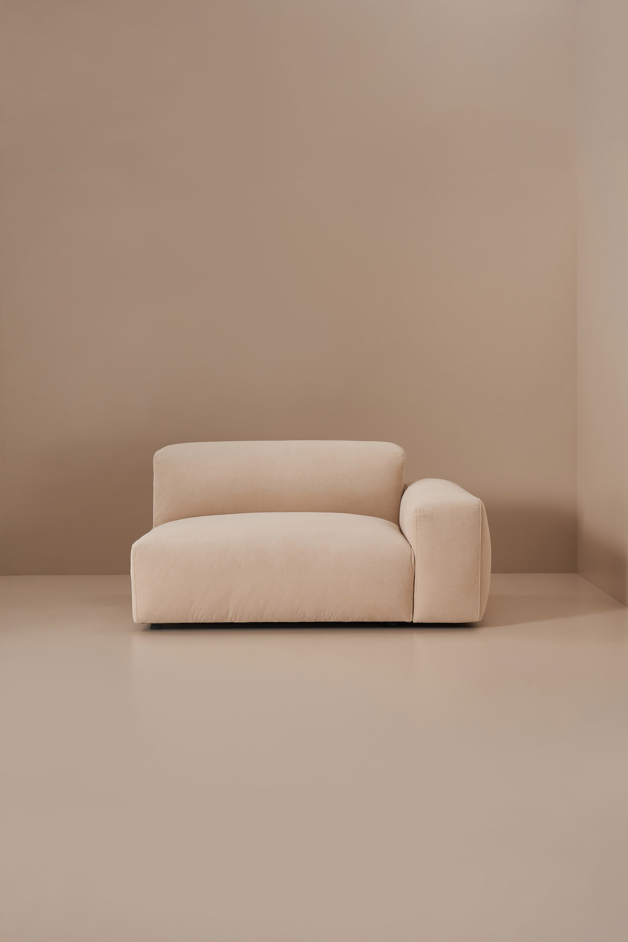 beige modular sofa