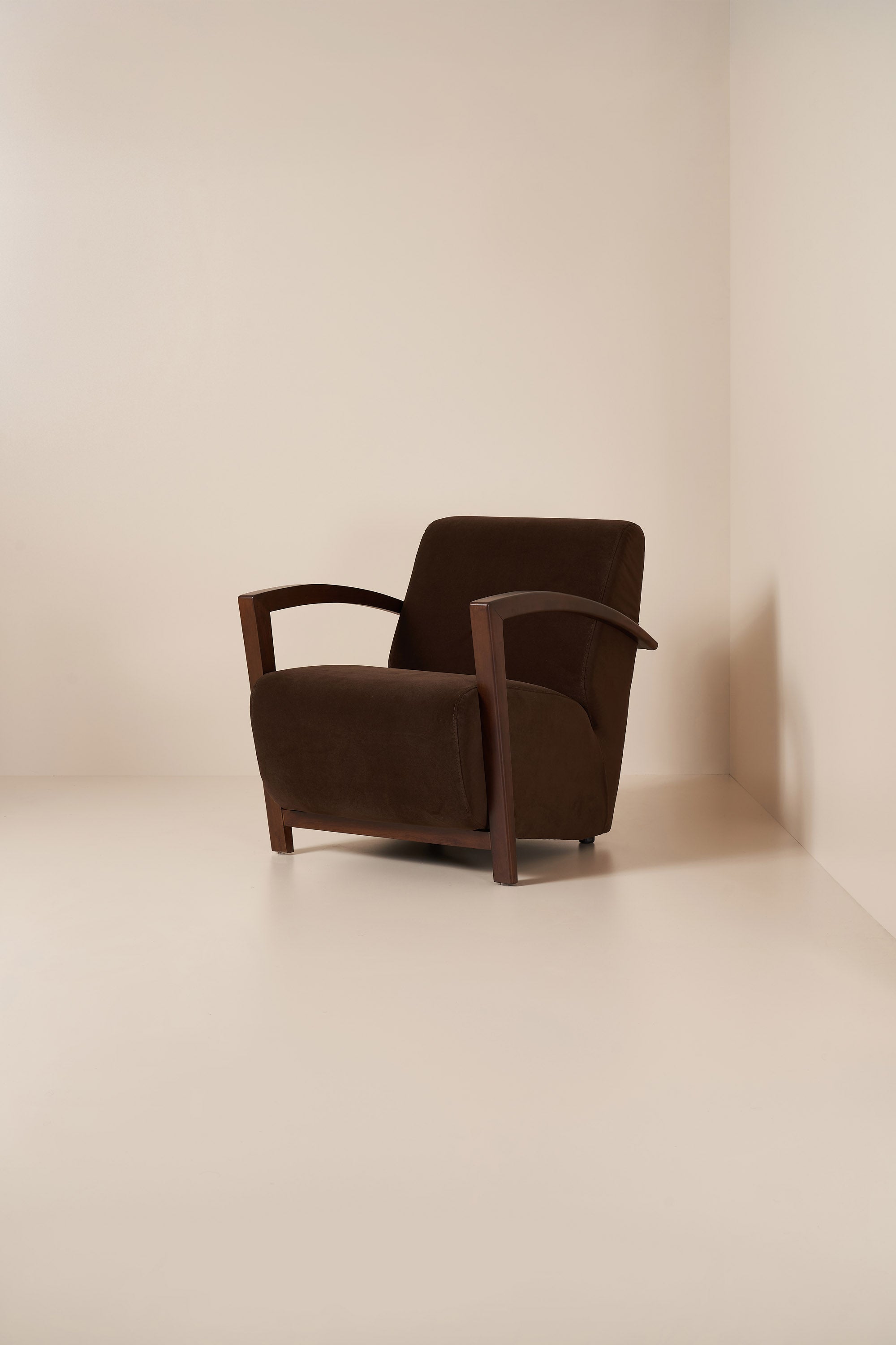 brown armchair