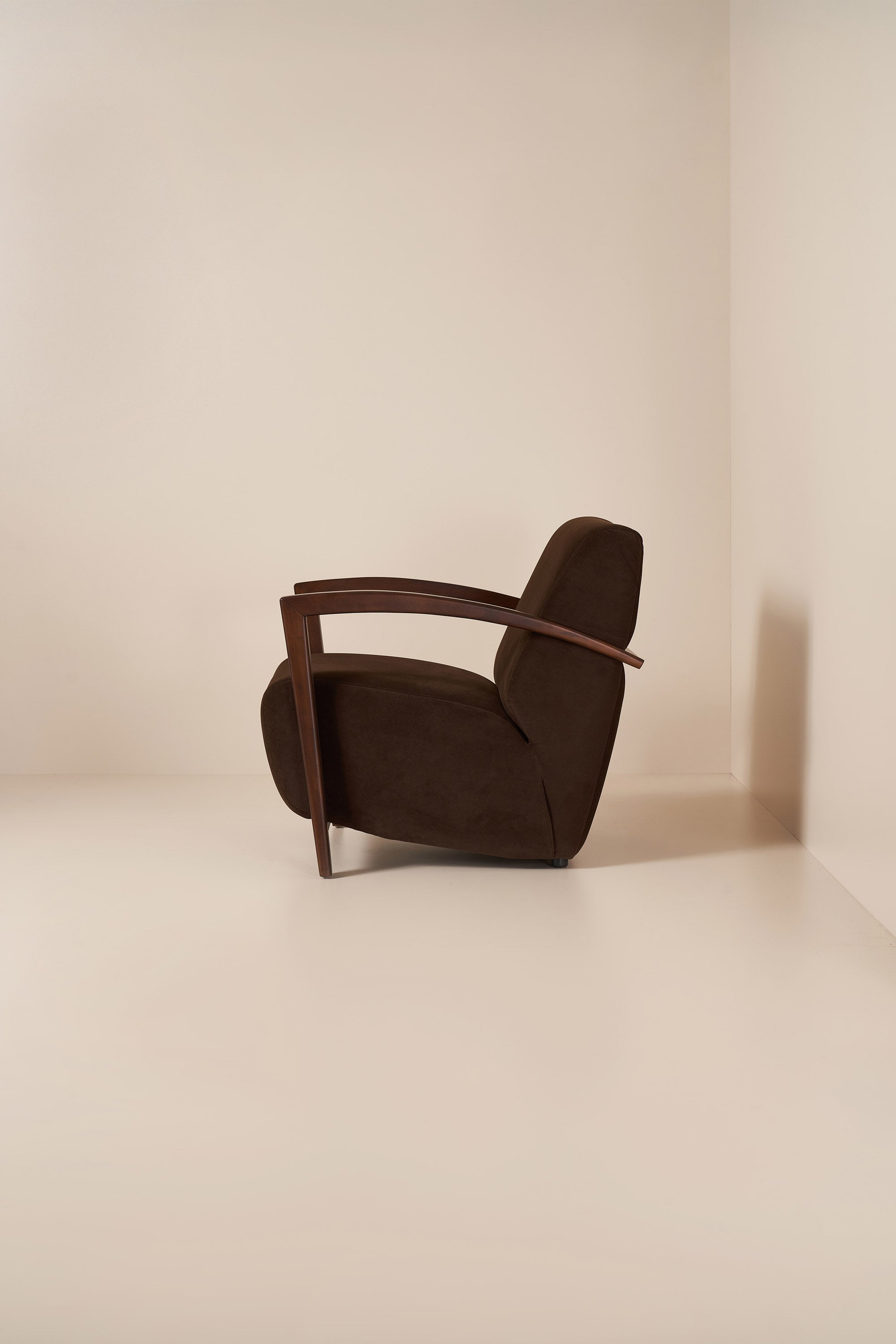brown armchair