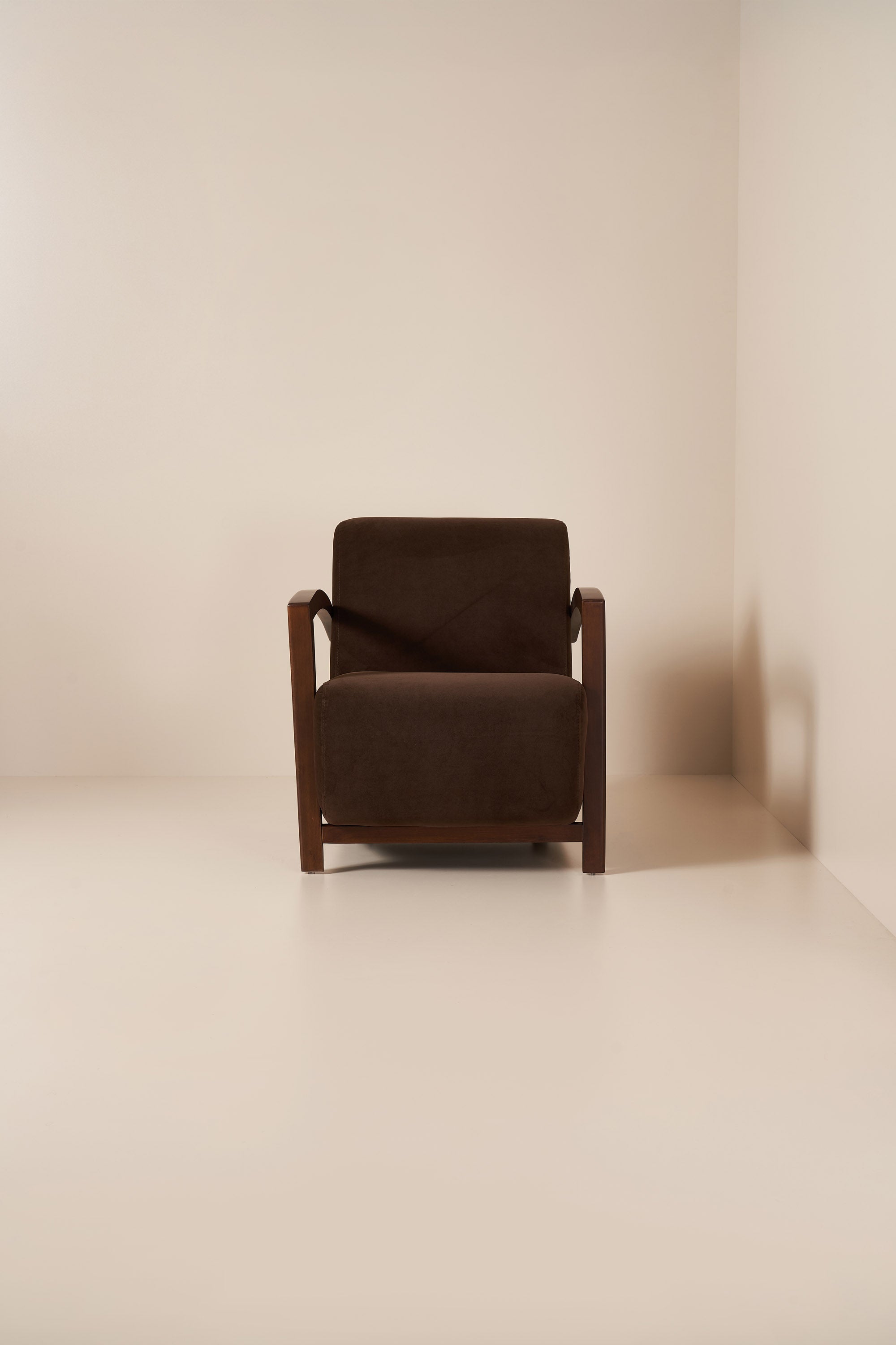 brown armchair