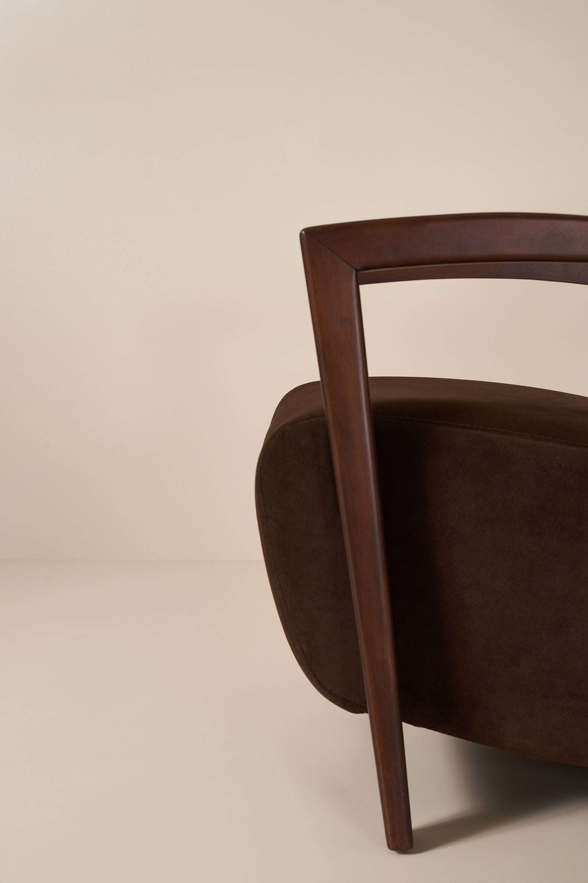 brown armchair