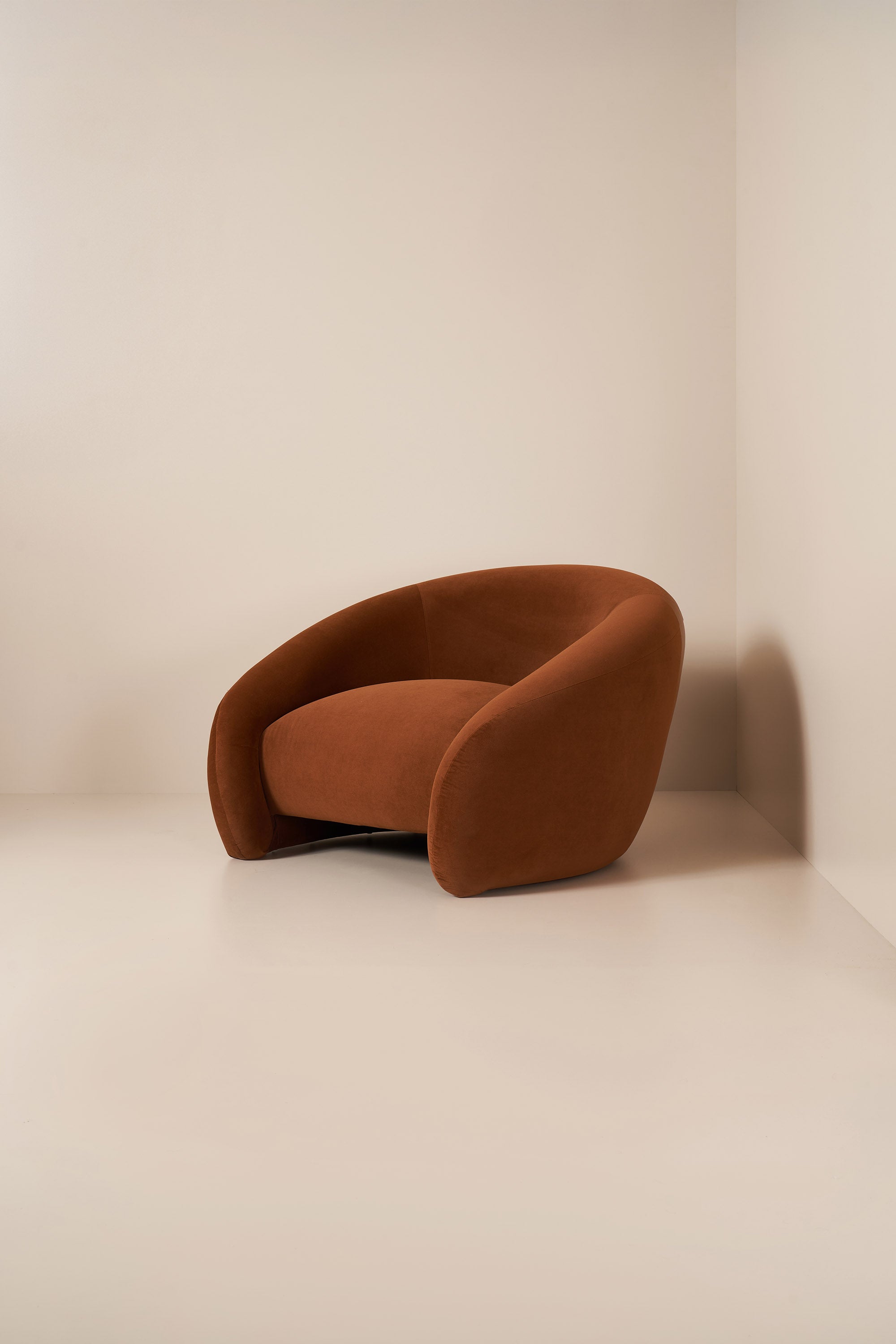 brown lounge chair